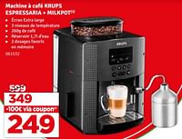 Promotions Machine à café krups espressaria + milkpot - Krups - Valide de 07/05/2024 à 16/05/2024 chez Mr. Bricolage