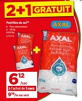 Promotions Pastilles de sel - Axal - Valide de 07/05/2024 à 16/05/2024 chez Mr. Bricolage