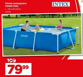 Promotions Piscine rectangulaire frame pool - Intex - Valide de 07/05/2024 à 16/05/2024 chez Mr. Bricolage