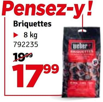 Promotions Briquettes - Weber - Valide de 07/05/2024 à 16/05/2024 chez Mr. Bricolage