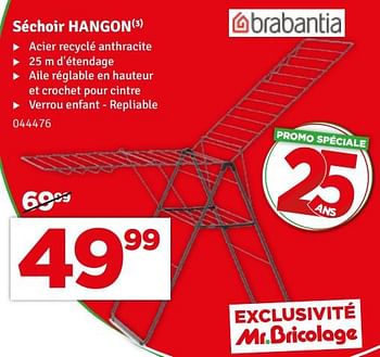 Promoties Séchoir hangon - Brabantia - Geldig van 07/05/2024 tot 16/05/2024 bij Mr. Bricolage