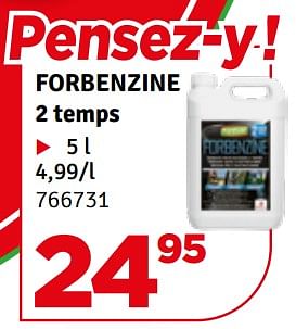 Promotions Forbenzine 2 temps - Forever - Valide de 07/05/2024 à 16/05/2024 chez Mr. Bricolage