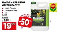 Promotions Herbicide herbistop green ready - Compo - Valide de 07/05/2024 à 16/05/2024 chez Mr. Bricolage
