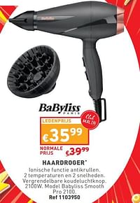 Haardroger babyliss smooth pro 2100-Babyliss