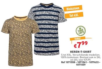 Promotions Heren-t-shirt - Produit maison - Trafic  - Valide de 08/05/2024 à 11/05/2024 chez Trafic