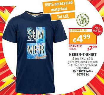 Promoties Heren-t-shirt - Huismerk - Trafic  - Geldig van 08/05/2024 tot 11/05/2024 bij Trafic