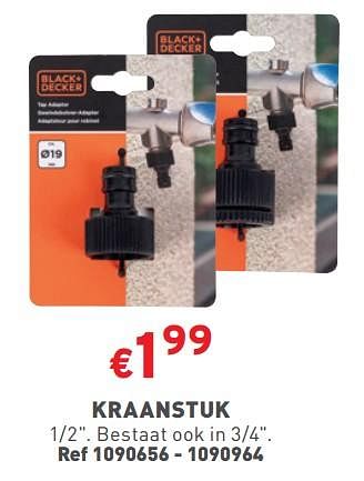 Promotions Kraanstuk - Black & Descker - Valide de 08/05/2024 à 11/05/2024 chez Trafic