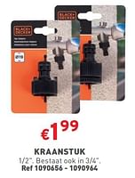 Promoties Kraanstuk - Black & Decker - Geldig van 08/05/2024 tot 11/05/2024 bij Trafic