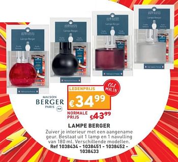 Promotions Lampe berger - Maison Berger Paris - Valide de 08/05/2024 à 11/05/2024 chez Trafic