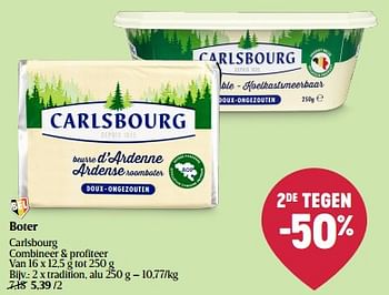 Promotions Boter tradition, alu - Carlsbourg - Valide de 08/05/2024 à 15/05/2024 chez Delhaize
