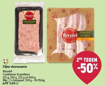Promotions Fijne vleeswaren hampaté - Breydel - Valide de 08/05/2024 à 15/05/2024 chez Delhaize