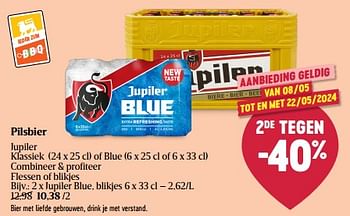 Promoties Jupiler blue - Jupiler - Geldig van 08/05/2024 tot 15/05/2024 bij Delhaize