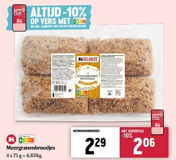 Promoties Meergranenbroodjes - Huismerk - Delhaize - Geldig van 08/05/2024 tot 15/05/2024 bij Delhaize