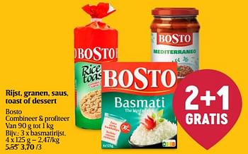 Promoties Basmatirijst - Bosto - Geldig van 08/05/2024 tot 15/05/2024 bij Delhaize