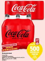 Promoties Bruisende drank coca-cola zero - Coca Cola - Geldig van 08/05/2024 tot 15/05/2024 bij Delhaize