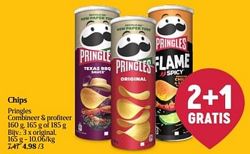 Promotions Chips original - Pringles - Valide de 08/05/2024 à 15/05/2024 chez Delhaize