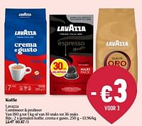 Promoties Gemalen koffie, crema e gusto - Lavazza - Geldig van 08/05/2024 tot 15/05/2024 bij Delhaize