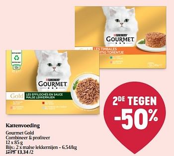 Promotions Kattenvoeding gourmet gold malse lekkernijen - Purina - Valide de 08/05/2024 à 15/05/2024 chez Delhaize