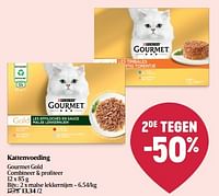 Promoties Kattenvoeding gourmet gold malse lekkernijen - Purina - Geldig van 08/05/2024 tot 15/05/2024 bij Delhaize