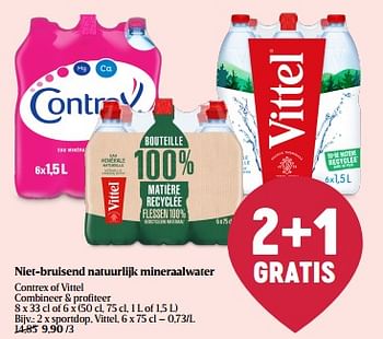 Promoties Niet-bruisend natuurlijk mineraalwater sportdop, vittel - Vittel - Geldig van 08/05/2024 tot 15/05/2024 bij Delhaize