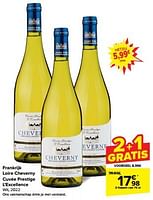 Promoties Loire cheverny cuvée prestige l’excellence wit, 2022 - Witte wijnen - Geldig van 08/05/2024 tot 14/05/2024 bij Carrefour