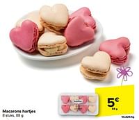 Promotions Macarons hartjes - Produit maison - Carrefour  - Valide de 08/05/2024 à 14/05/2024 chez Carrefour