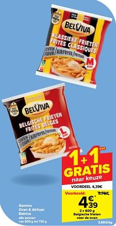 Promotions Belgische frieten voor de oven - Belviva - Valide de 08/05/2024 à 14/05/2024 chez Carrefour
