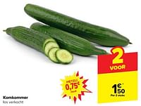 Promoties Komkommer - Huismerk - Carrefour  - Geldig van 08/05/2024 tot 14/05/2024 bij Carrefour