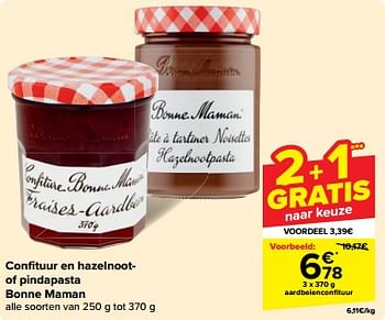Promotions Aardbeienconfituur - Bonne Maman - Valide de 08/05/2024 à 14/05/2024 chez Carrefour