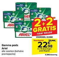 Promoties Ariel pods regular - Ariel - Geldig van 08/05/2024 tot 14/05/2024 bij Carrefour