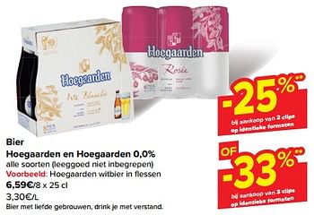 Promoties Bier hoegaarden witbier - Hoegaarden - Geldig van 08/05/2024 tot 14/05/2024 bij Carrefour