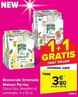 Promoties Bruisende limonade maison perrier - Perrier - Geldig van 08/05/2024 tot 14/05/2024 bij Carrefour