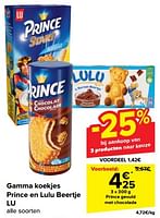 Promoties Prince gevuld met chocolade - Lu - Geldig van 08/05/2024 tot 14/05/2024 bij Carrefour