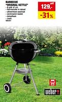 Promoties Barbecue original kettle - Weber - Geldig van 08/05/2024 tot 19/05/2024 bij Hubo