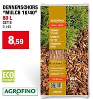 Promoties Dennenschors mulch 10-40 - Agrofino - Geldig van 08/05/2024 tot 19/05/2024 bij Hubo
