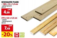 Promoties Geschaafde plank - Huismerk - Hubo  - Geldig van 08/05/2024 tot 19/05/2024 bij Hubo