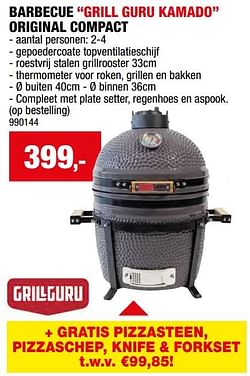Barbecue grill guru kamado original compact