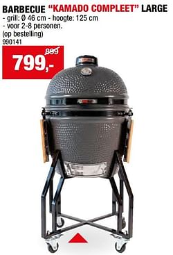 Barbecue kamado compleet large