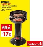 Promoties Barbecue loewy 40 - Barbecook - Geldig van 08/05/2024 tot 19/05/2024 bij Hubo