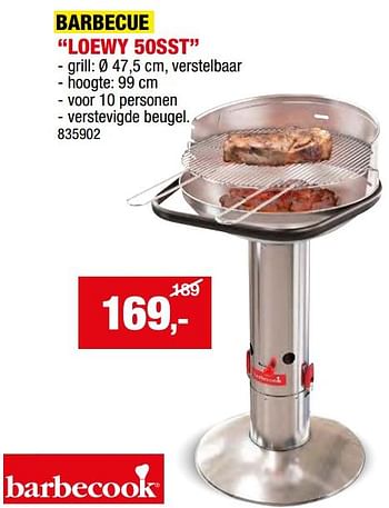 Promotions Barbecue loewy 50sst - Barbecook - Valide de 08/05/2024 à 19/05/2024 chez Hubo