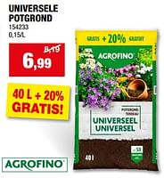 Promoties Universele potgrond - Agrofino - Geldig van 08/05/2024 tot 19/05/2024 bij Hubo