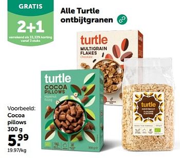 Promoties Cocoa pillows - Turtle  - Geldig van 08/05/2024 tot 19/05/2024 bij Aveve