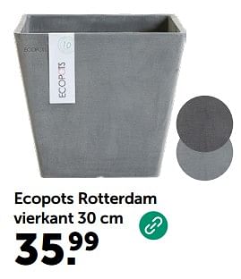 Promoties Ecopots rotterdam vierkant - Ecopots - Geldig van 08/05/2024 tot 19/05/2024 bij Aveve