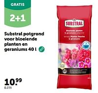 Promoties Substral potgrond voor bloeiende planten en geraniums - Substral - Geldig van 08/05/2024 tot 19/05/2024 bij Aveve