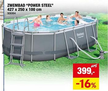 Promotions Zwembad power steel - BestWay - Valide de 08/05/2024 à 19/05/2024 chez Hubo