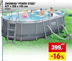 Zwembad power steel