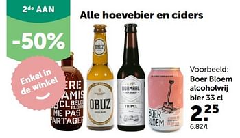 Promoties Boer bloem alcoholvrij bier - Huismerk - Aveve - Geldig van 08/05/2024 tot 19/05/2024 bij Aveve
