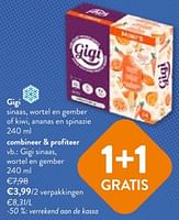 Promoties Gigi sinaas, wortel en gember - Gigi - Geldig van 08/05/2024 tot 21/05/2024 bij OKay