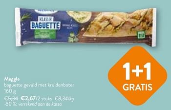 Promotions Meggle baguette gevuld met kruidenboter - Meggle - Valide de 08/05/2024 à 21/05/2024 chez OKay