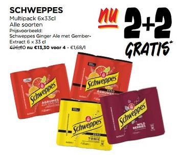 Promoties Schweppes ginger ale met gemberextract - Schweppes - Geldig van 08/05/2024 tot 14/05/2024 bij Jumbo
